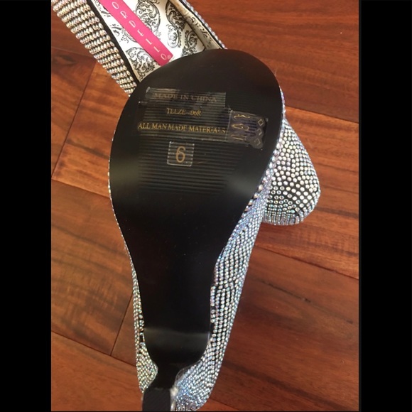 Gorgeous Sexy Rhinestone Covered Pumps Sz 6 - Picture 6 of 8